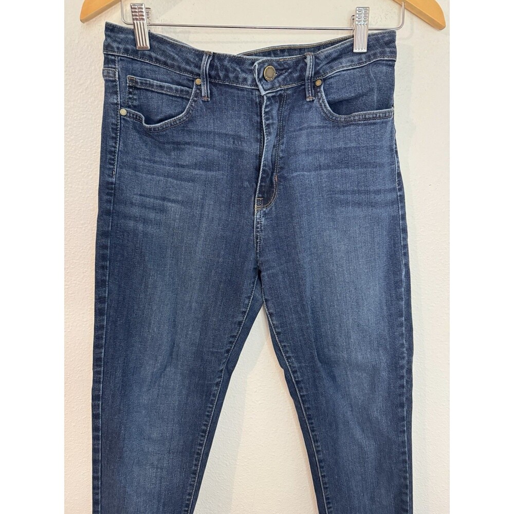Just Black Jeans  30 High Rise Skinny Raw Hem Dark Wash Stretch Denim